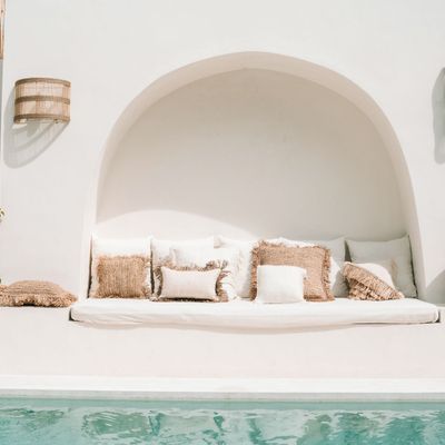Cushions - The Raffia Cotton Cushion Cover - Natural White - 40x40 - BAZAR BIZAR LIVING