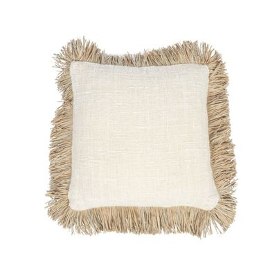 Cushions - The Saint Tropez Cushion Cover - Natural White - 40x40 - BAZAR BIZAR LIVING