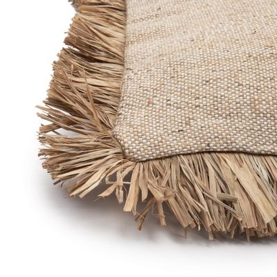 Cushions - The Saint Tropez Cushion Cover - Natural - 60x60 - BAZAR BIZAR LIVING