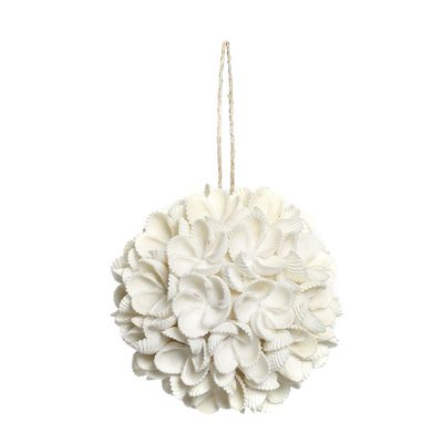 Objets de décoration - La Boule Flower Shell - Blanc - M - BAZAR BIZAR LIVING