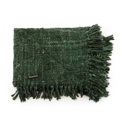 Throw blankets - The s'il vous Plaid - Forest Green - BAZAR BIZAR - COASTAL LIVING