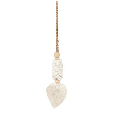 Decorative objects - The Leaf & Shell Tassel - White - BAZAR BIZAR LIVING