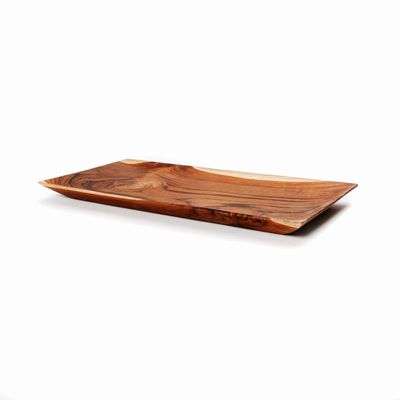 Platter and bowls - The Teak Root Sushi Plate - L - BAZAR BIZAR - COASTAL LIVING