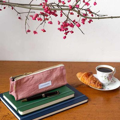 Autres fournitures bureau  - Trousse à crayon en épaisse toile de coton bio - LES PENSIONNAIRES