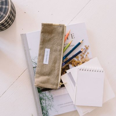 Other office supplies - Pencil case made of thick organic cotton canvas - LES PENSIONNAIRES