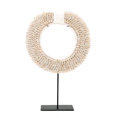 Objets de décoration - Papua Shell Disc Sur Pied - Blanc - M - BAZAR BIZAR LIVING