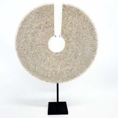 Objets de décoration - Papua Shell Disc Sur Pied - Blanc - XXL - BAZAR BIZAR LIVING