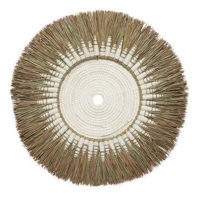 Other wall decoration - The Raffia Macramé Wall Deco - White Natural - BAZAR BIZAR LIVING