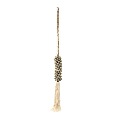 Decorative objects - The Shell & Cotton Tassel - Grey - BAZAR BIZAR LIVING