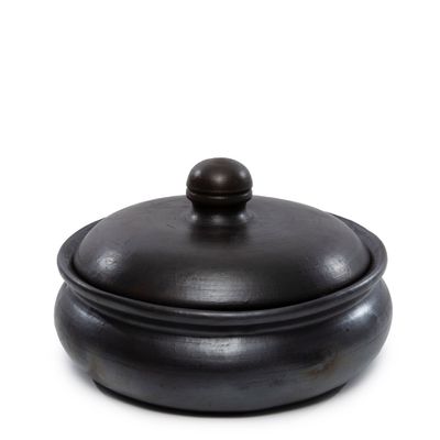 Platter and bowls - The Burned Curry pot - Black - BAZAR BIZAR LIVING