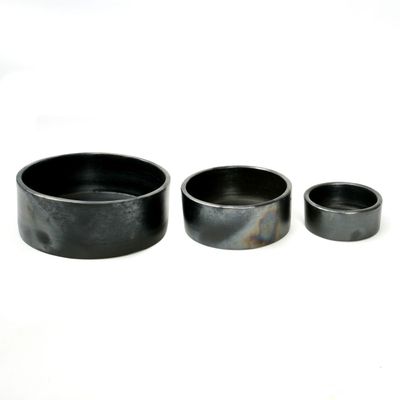 Platter and bowls - The Burned Cylinder Dish - Black - Set of 3 - BAZAR BIZAR - COASTAL LIVING