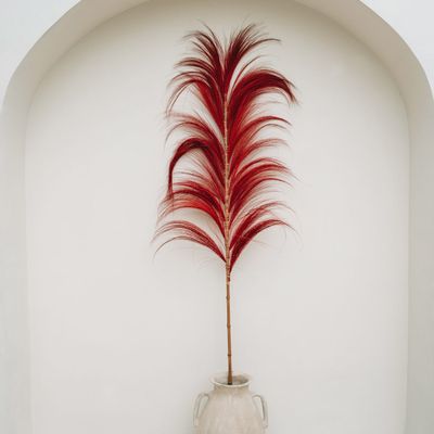 Objets de décoration - Stunning Leaf - Rouge Vibrant - Lot de 6 - BAZAR BIZAR LIVING