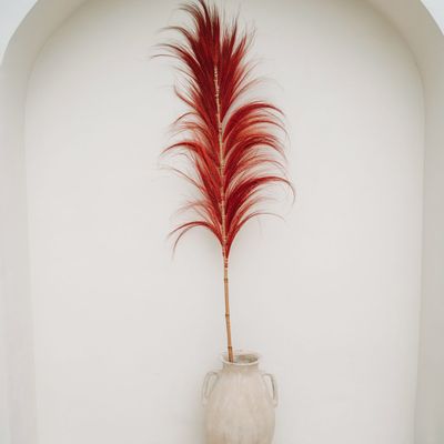 Decorative objects - The Stunning Leaf - Vibrant Red - Set of 6 - BAZAR BIZAR LIVING