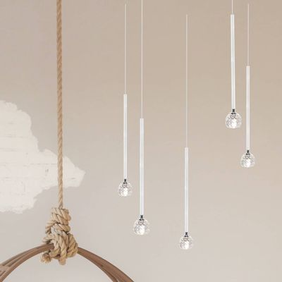 Hanging lights - Round Crystal Chandelier (5) - MOSS SERIES