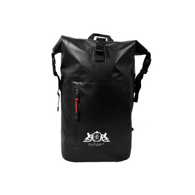 Sport bags - IsaSport Waterproof Mixed Capacity 25-30L Black Backpack - ISASPORT CRÉATIONS