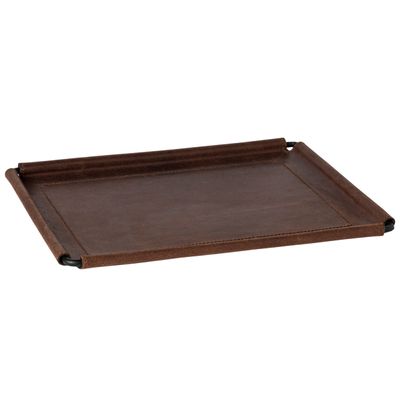 Platter and bowls - Leather rect. tray 31 cm - COSTA NOVA