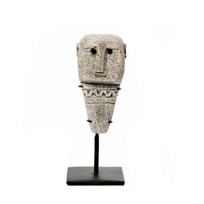 Sculptures, statuettes and miniatures - The Sumba Stone Statue #13 on Stand - BAZAR BIZAR LIVING
