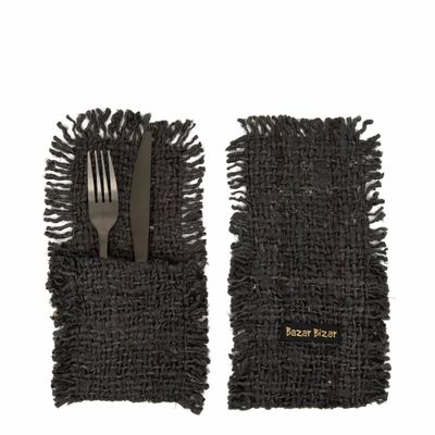 Couverts de service - Le Porte-Couverts Oh My Gee - Noir Marine - Lot De 4 - BAZAR BIZAR LIVING