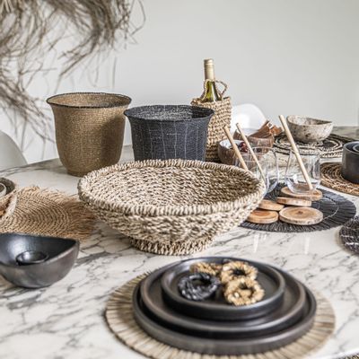 Sets de table - Le Set De Table Alang Alang - Rond - Naturel - BAZAR BIZAR LIVING