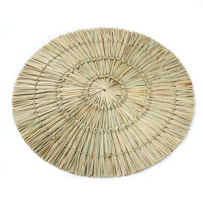 Placemats - The Alang Alang Placemat - Round - Natural - BAZAR BIZAR LIVING