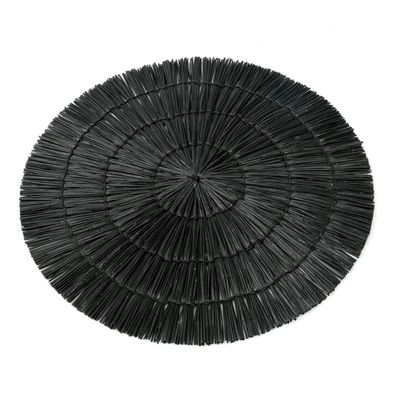 Sets de table - Le Set De Table Alang Alang - Rond - Noir - BAZAR BIZAR - COASTAL LIVING