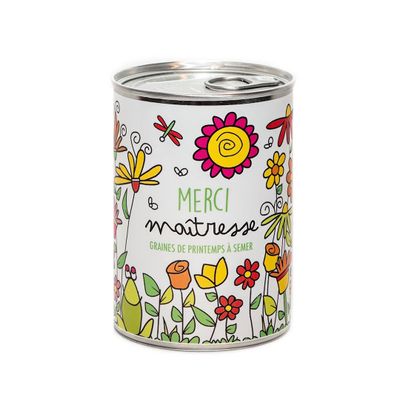 Loisirs créatifs pour enfant - Kit à semer "Merci Maîtresse" fabriqué en France - MAUVAISES GRAINES