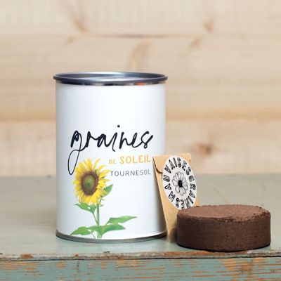 Cadeaux - Kit à semer "Graines de soleil" Fabriqué en France - MAUVAISES GRAINES