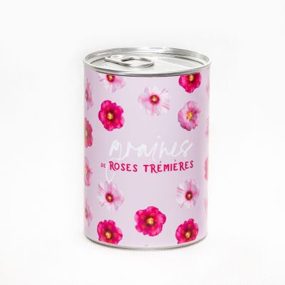 Cadeaux - Kit à semer "Graines de roses trémières" Fabriqué en France - MAUVAISES GRAINES