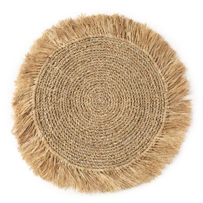 Placemats - The Seagrass Raffia Placemat - Natural - BAZAR BIZAR - COASTAL LIVING