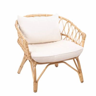 Armchairs - Rattan armchair with cushions - LESKY - HYDILE