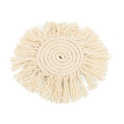 Placemats - The Macrame Coaster - White - BAZAR BIZAR LIVING