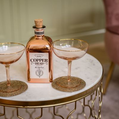 Placemats - The Beaded Coaster - Gold - BAZAR BIZAR LIVING