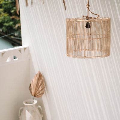 Hanging lights - The Chacha Pendant - Natural - M - BAZAR BIZAR LIVING