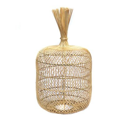 Floor lamps - The Dumpling Floor Lamp - Pendant - Natural - L - BAZAR BIZAR LIVING