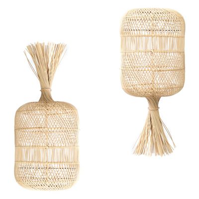 Floor lamps - The Dumpling Floor Lamp - Pendant - Natural - M - BAZAR BIZAR LIVING