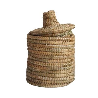 Decorative objects - Berber box in wool and natural wicker - MALOU - HYDILE