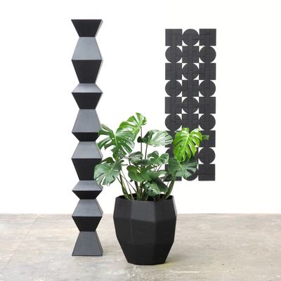 Accessoires de déco extérieure - Décor mural en ardoise naturelle, ajouré, H158/ L 58/ 1 cm - ARDOISE DESIGN