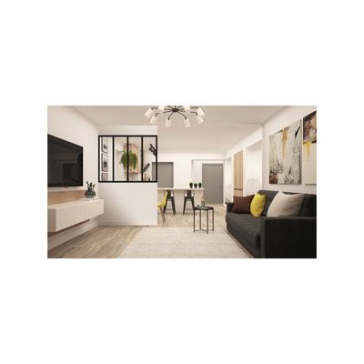 Kitchens furniture - VERREA aluminum interior canopy - 4 windows - Sandblasted black - 139 x 123 cm - 🇫🇷 VERREA