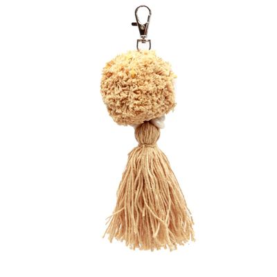 Decorative objects - The Pompom Keychain - Mocca - BAZAR BIZAR LIVING