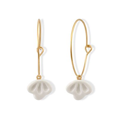 Jewelry - Joyce hoop earrings - YOLAINE GIRET
