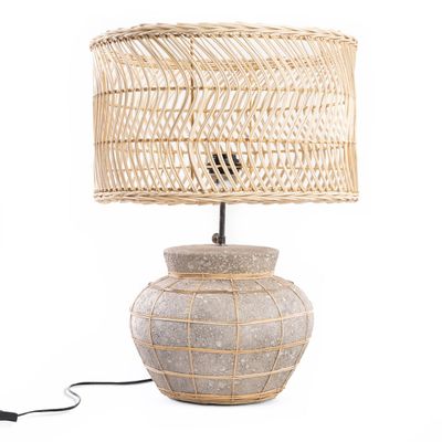 Desk lamps - The Kythira Table Lamp - Natural Concrete - BAZAR BIZAR LIVING