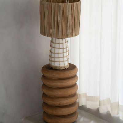 Lampes de bureau  - La Lampe de Table Skiathos - Blanc Naturel - BAZAR BIZAR LIVING