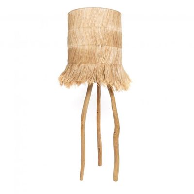 Floor lamps - The Abaca Darling Floor Lamp - Natural - L - BAZAR BIZAR LIVING
