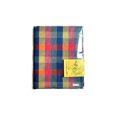 Fabrics - Red-Blue Square Furoshiki/NAGAO ORIFU - ABINGPLUS