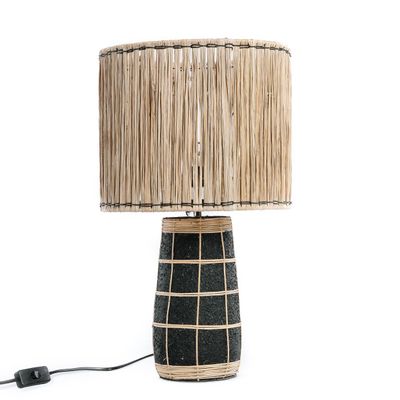Lampes de bureau  - La Lampe de Table Skiathos - Noir Naturel - BAZAR BIZAR - COASTAL LIVING
