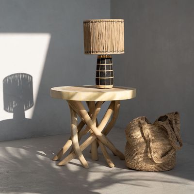 Lampes de bureau  - La Lampe de Table Skiathos - Noir Naturel - BAZAR BIZAR LIVING