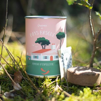 Objets de décoration - Kit à semer "Pays Basque" - Graines de piments - MAUVAISES GRAINES