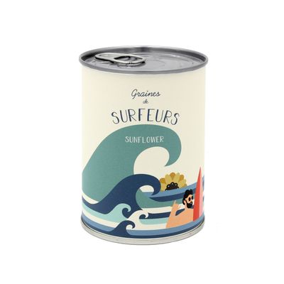Decorative objects - Sowing kit\" Surfer\” - Sunflower seeds - MAUVAISES GRAINES