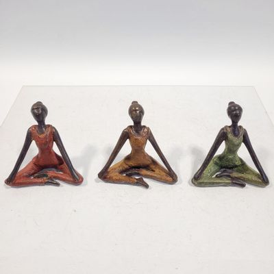 Sculptures, statuettes et miniatures - Yoga Bronze Sculpture - MOOGOO CREATIVE AFRICA