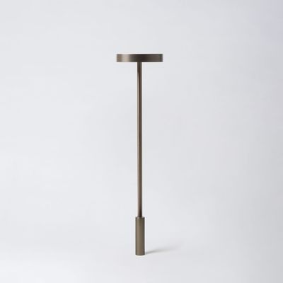 Table lamps - Built-in lamp STATIK Smoke silver Tall model - HISLE